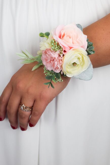 Blushing Corsage from Verzaals Florist and Events in Wilmington, NC